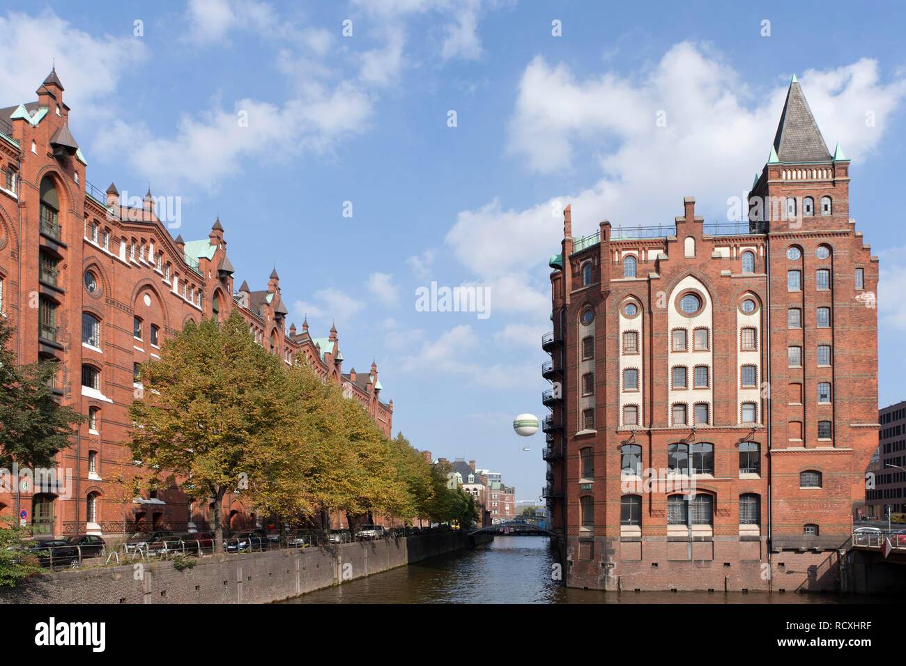 Speicherstadt, quartier d'entrepôts, Hambourg Banque D'Images
