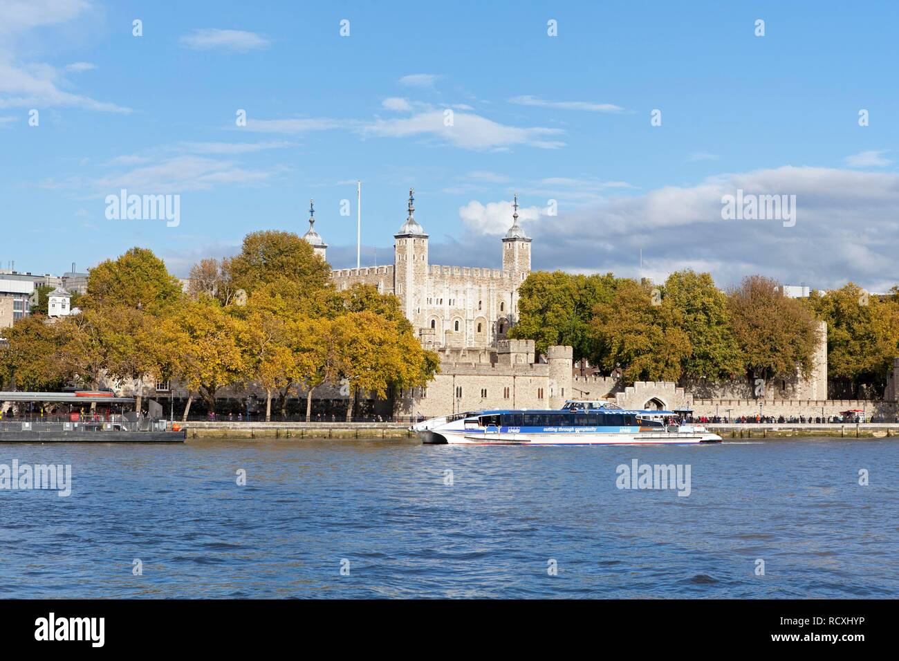 Tour de Londres, Thames, London, Angleterre, Royaume-Uni, Europe Banque D'Images