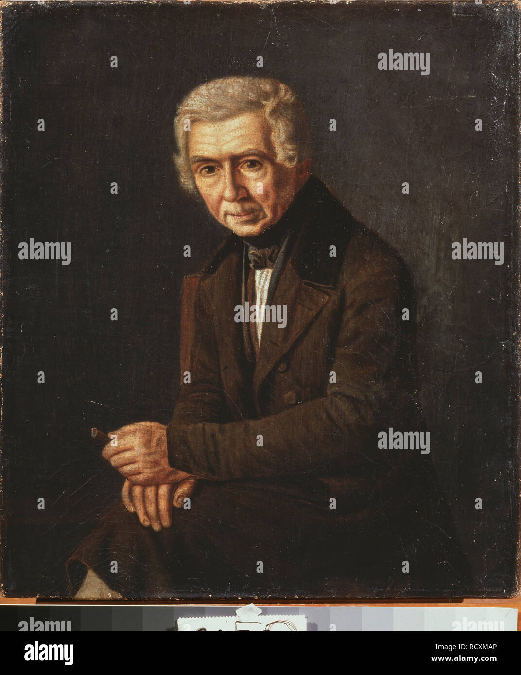 Portrait de l'artiste Alexei Venetsianov (1780-1847). Musée : Regional Art Gallery, de Tver. Auteur : Soroka, Grigori Vassiliévitch. Banque D'Images