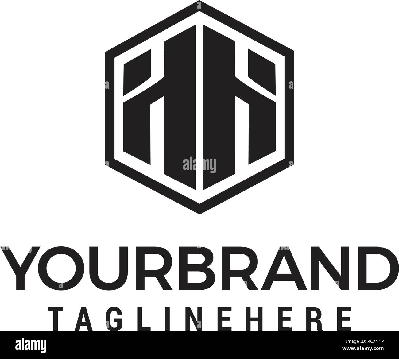 Hexagon logo Banque de photographies et d’images à haute résolution - Alamy