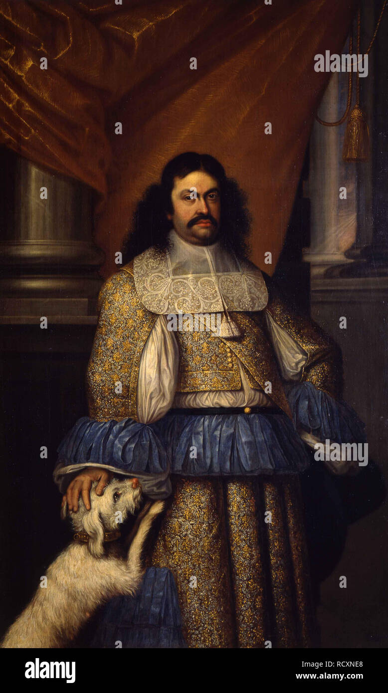 Portrait de Ranuccio II Farnèse (1630-1694), Duc de Parme. Musée : Galleria Nazionale, Parma. Auteur : DENYS, Jacob. Banque D'Images