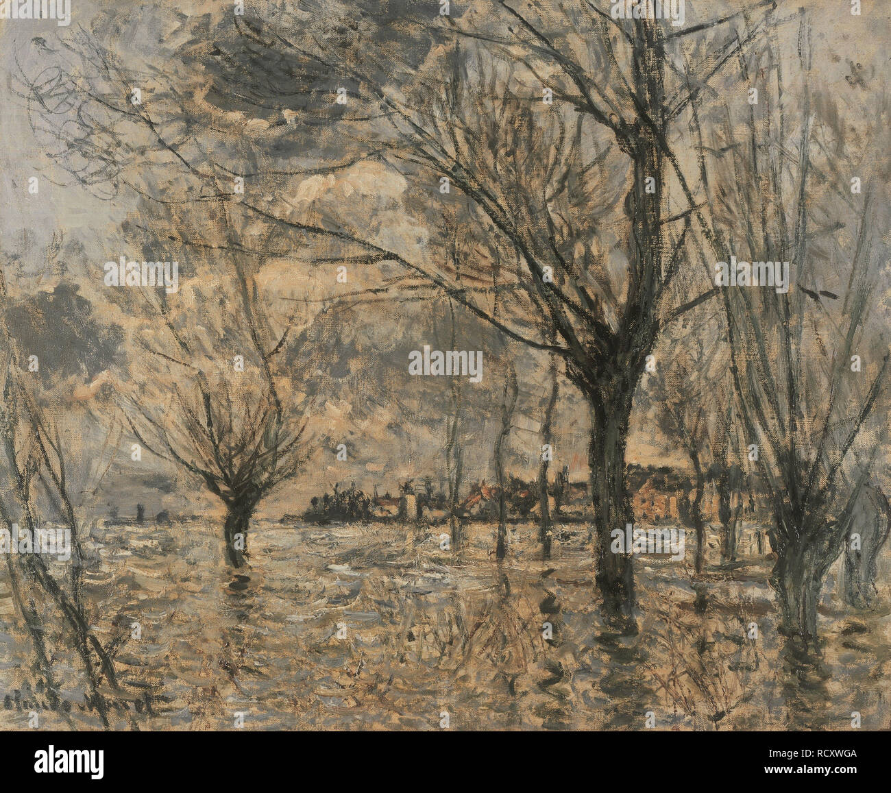 Claude monet la seine à vétheuil Banque de photographies et d’images à ...