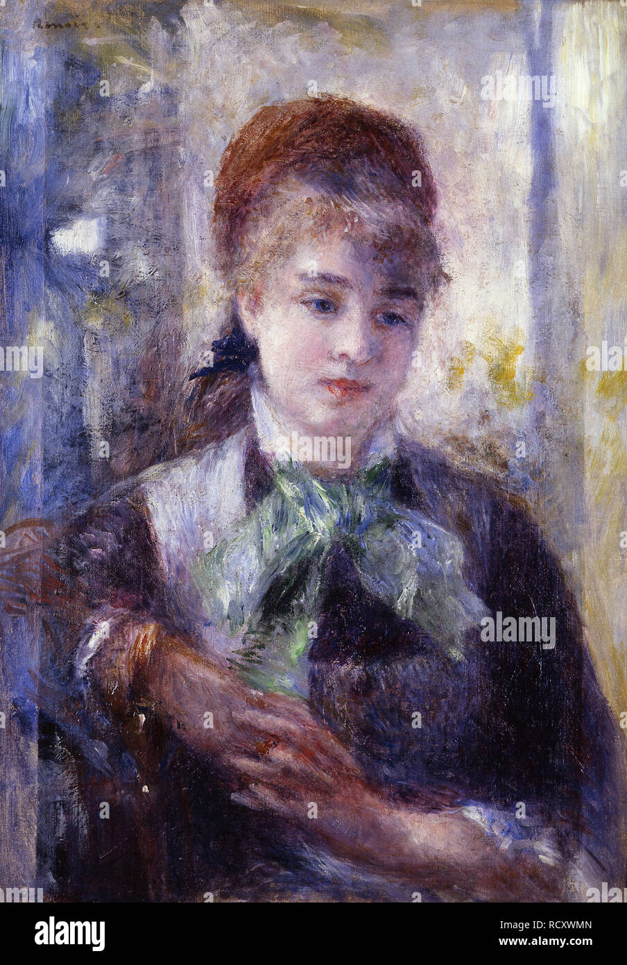 Portrait de Nini Lopez. Musée : Musée d'art moderne André Malraux du Havre. Auteur : Renoir, Pierre-Auguste. Banque D'Images