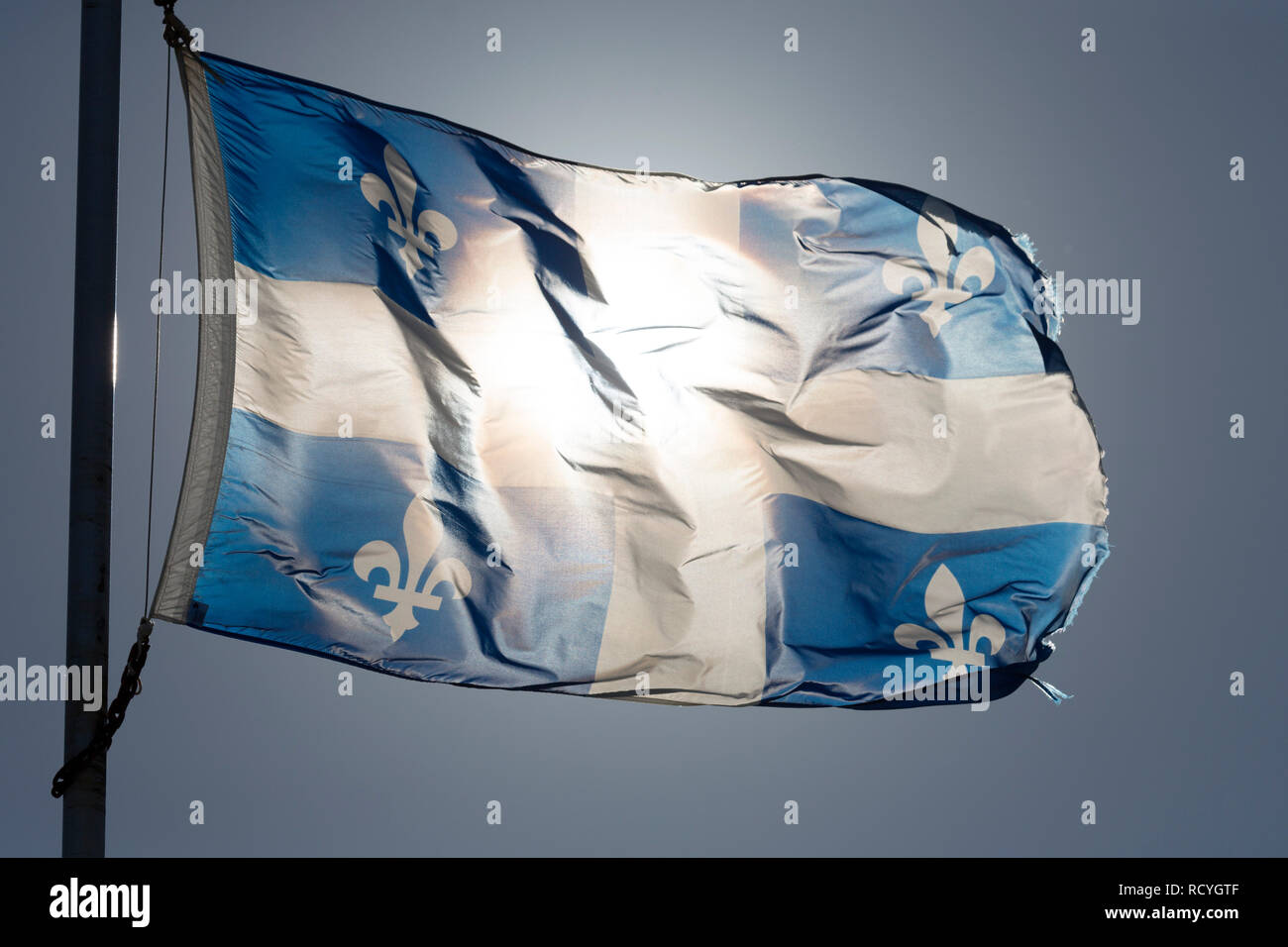 Fleur De Lys Symbol Quebec Banque d'image et photos - Alamy