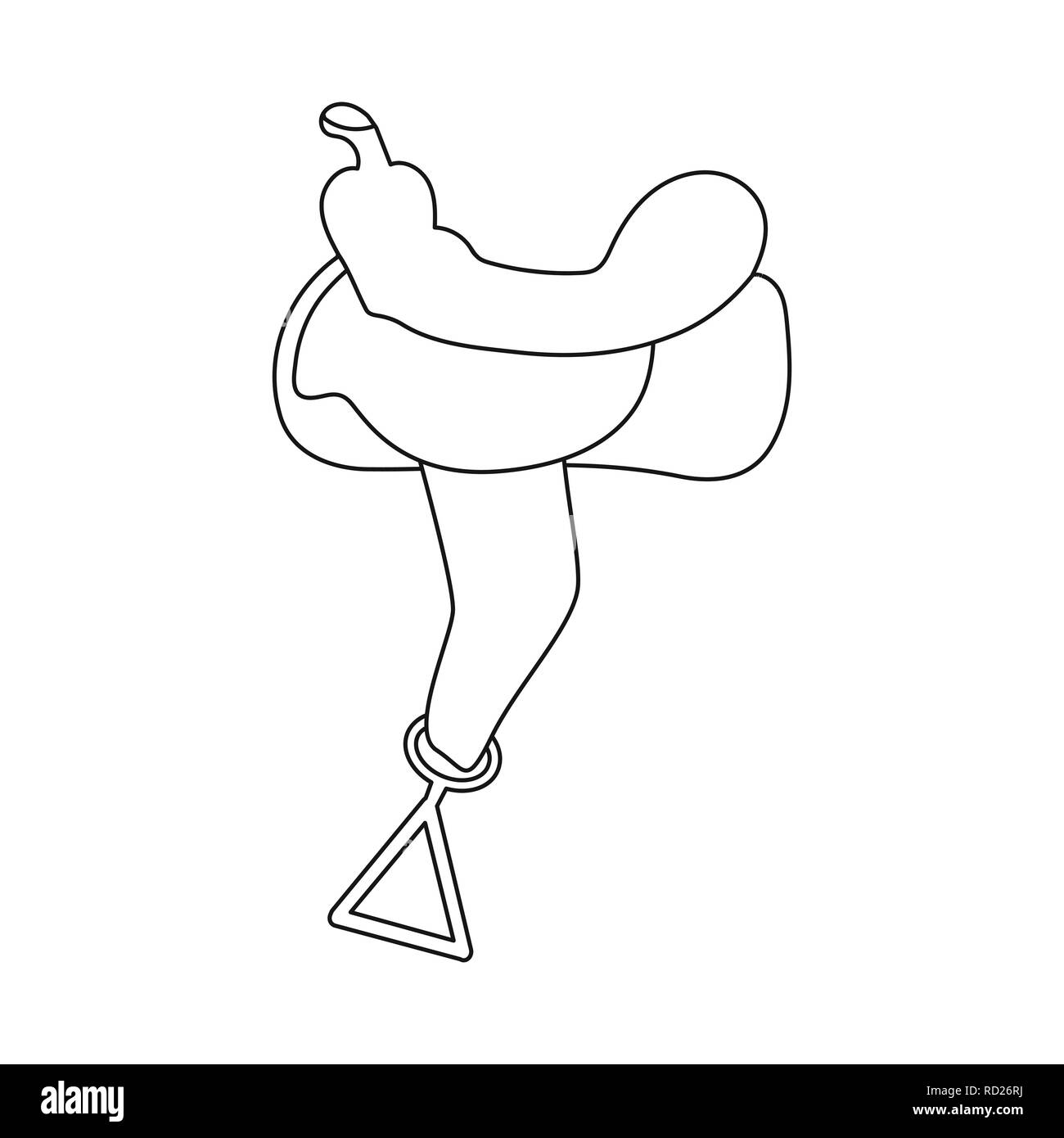 Équipements en Chambre,ceinture,selle,cuir,col,brun,dressage,étriers,seat,western,centre,course,equitation,course,suivi,équitation,concours,sport,set,icône,,illustration,collection,isolé,design,graphisme,élément,signer,ligne,contour, vecteurs vecteur , Illustration de Vecteur