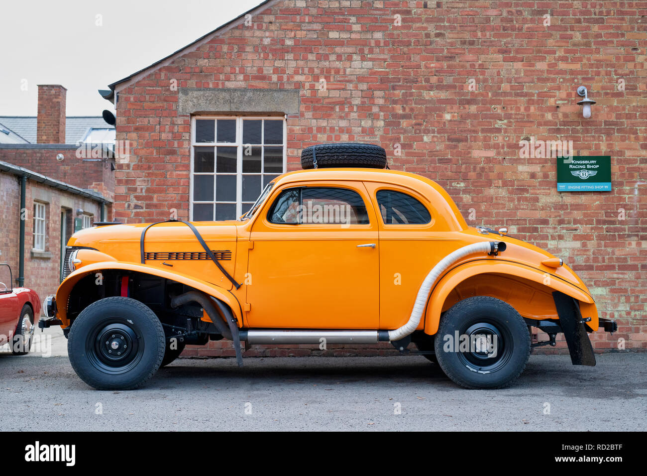 1939 Chevrolet modifié voiture rallye à Bicester Heritage Centre. Oxfordshire, Angleterre Banque D'Images
