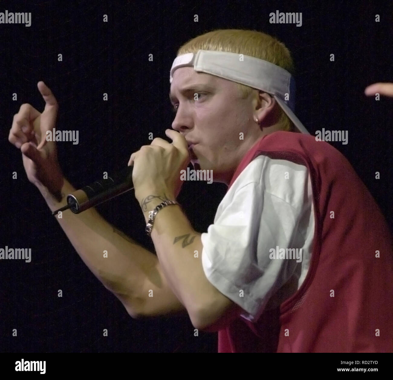 Eminem en concert à l'Centrum Worcester, MA USA 7-2000 photo de Bill belknap Banque D'Images