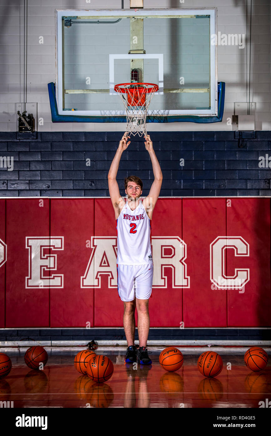 15 janvier 2019 : JJ Pearce High School Senior a appelé l'Timme # 2 a 32 college offre et a été l'un des 50 meilleurs joueurs de basket-ball de l'école de haut rang aux États-Unis a signé avec l'Université Gonzaga Bulldogs et va à compter de l'année scolaire 2019. Albert Pena/CSM Banque D'Images