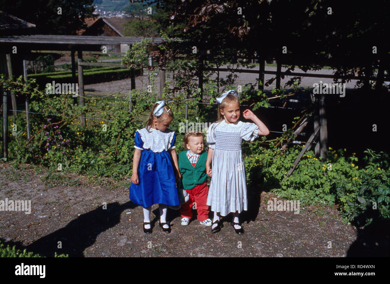 Die Kinder Joachim, Maria Laura und Luisa Maria von Habsburg-Lothringen à Bruxelles, 2000. Les enfants Joachim, Maria Laura et Luisa Maria von Habsburg-Lothringen à Bruxelles, 2000. Banque D'Images