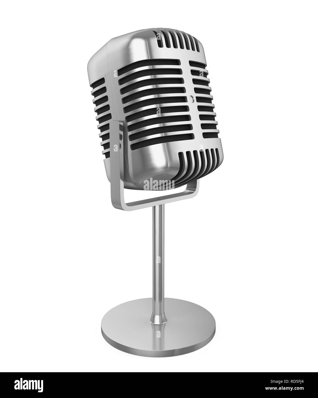 Microphone Vintage Isolated Banque D'Images Microphone Vintage Isolated Banque D'Images