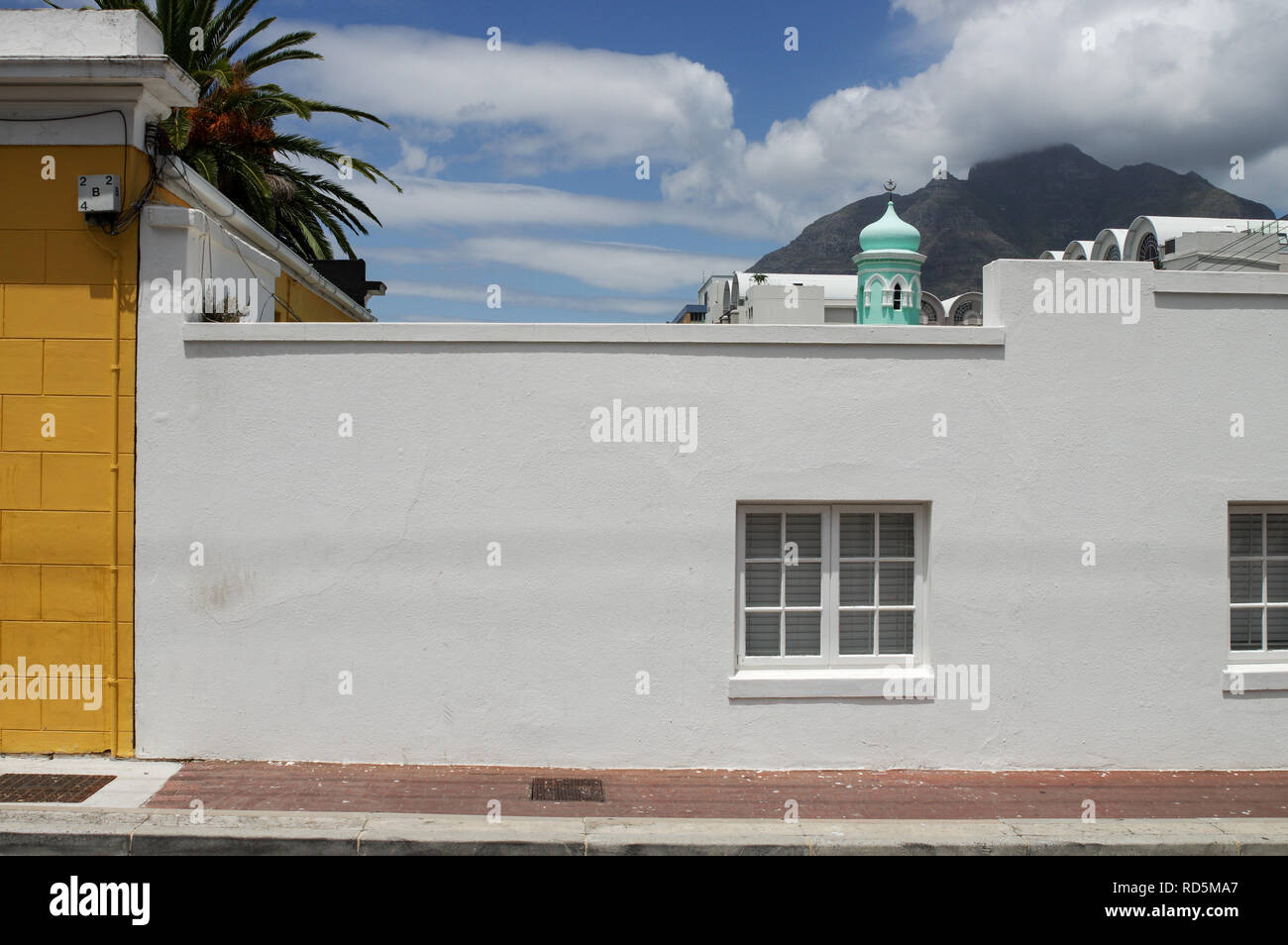 Quartier de Malay Bo-Kaap colorés (quartier) à Cape Town, Afrique du Sud Banque D'Images