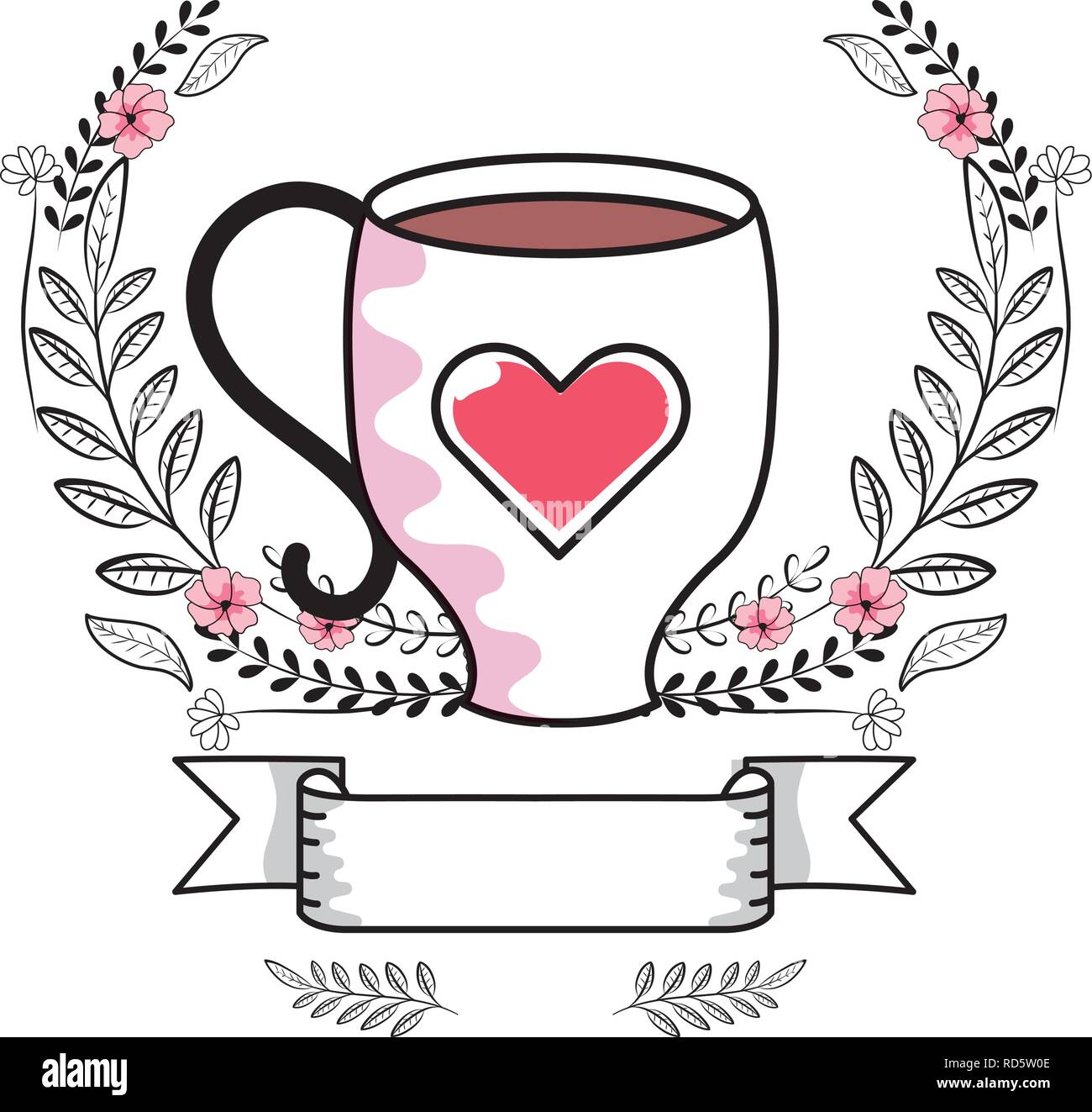 icône de tasse de café Illustration de Vecteur