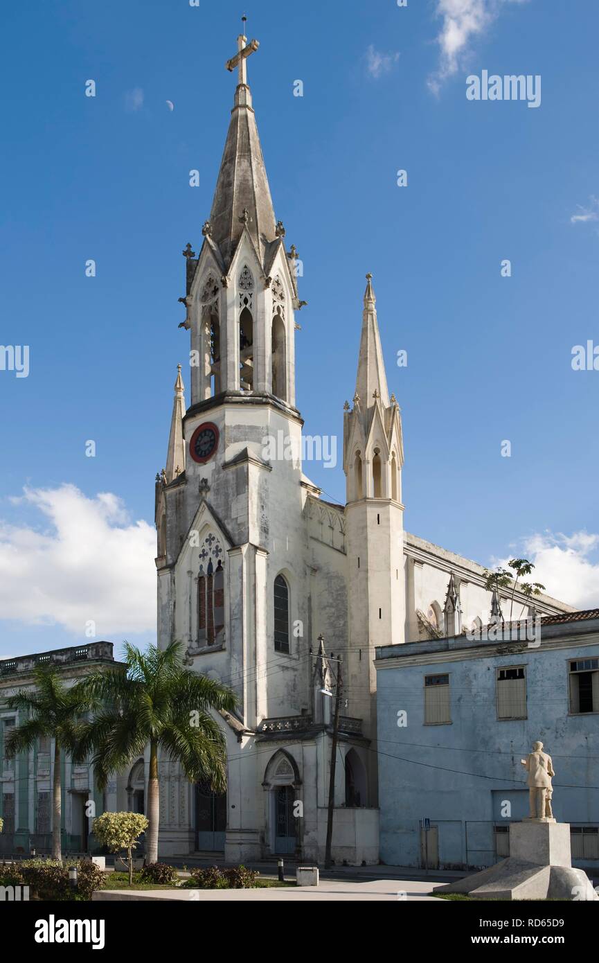 Sagrada Corazon Iglesia, église du Sacré-Cœur, Plaza de la Juventud, Camaguey, Camagueey, Site du patrimoine mondial de l'UNESCO, Cuba Banque D'Images