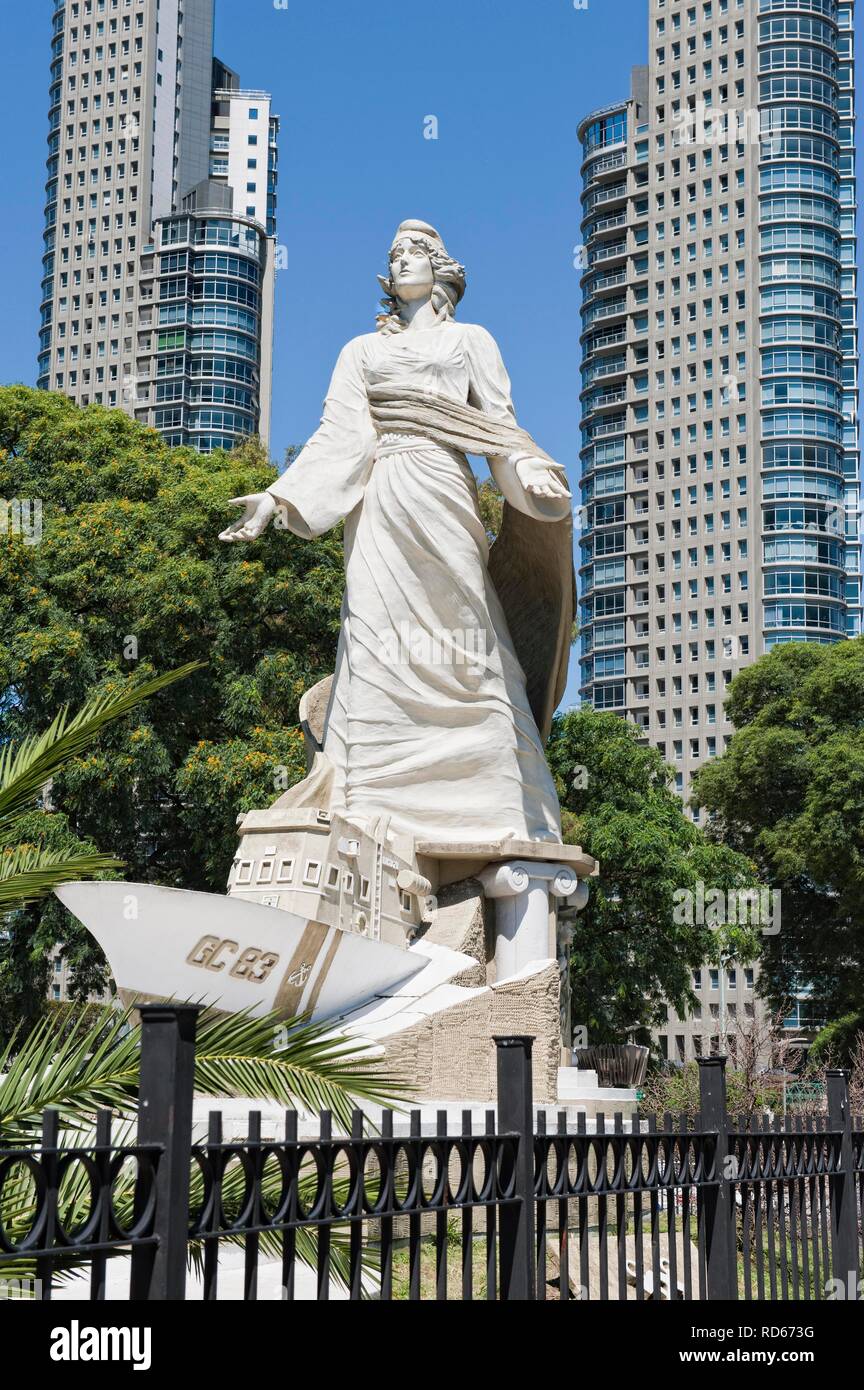 Monument à la garde-côtes, quartier Puerto Madero, Buenos Aires, Argentine, Amérique du Sud Banque D'Images