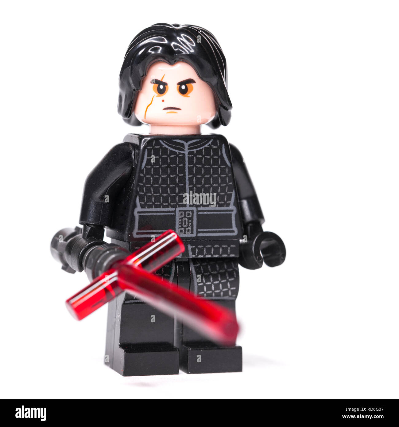 Russe, le 15 janvier 2019. LEGO STAR WARS. Kylo Ren mini-personnages de Lego Star Wars Banque D'Images