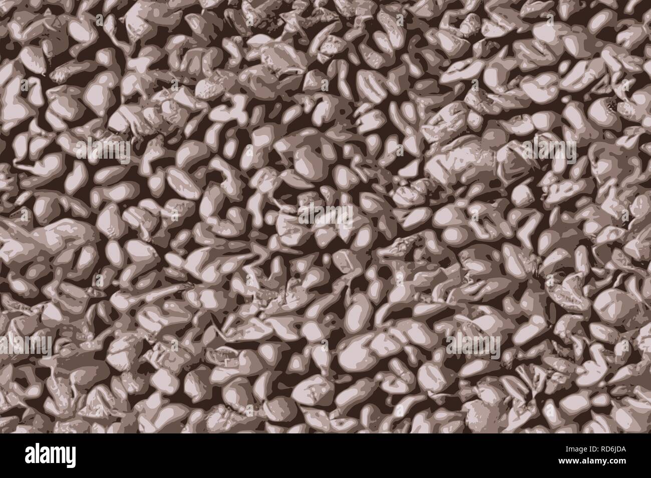 La texture des grains de café torréfiés pour un arrière-plan Banque D'Images
