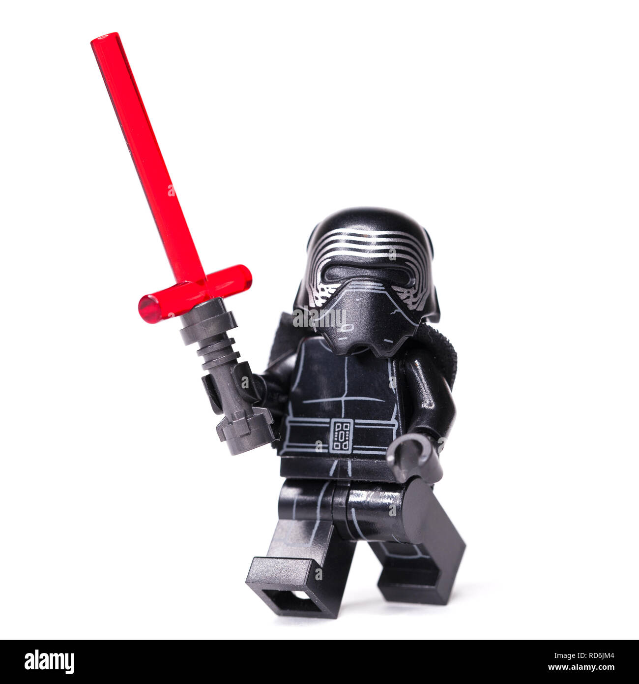 Russe, le 15 janvier 2019. LEGO STAR WARS. Kylo Ren mini-personnages de Lego Star Wars Banque D'Images