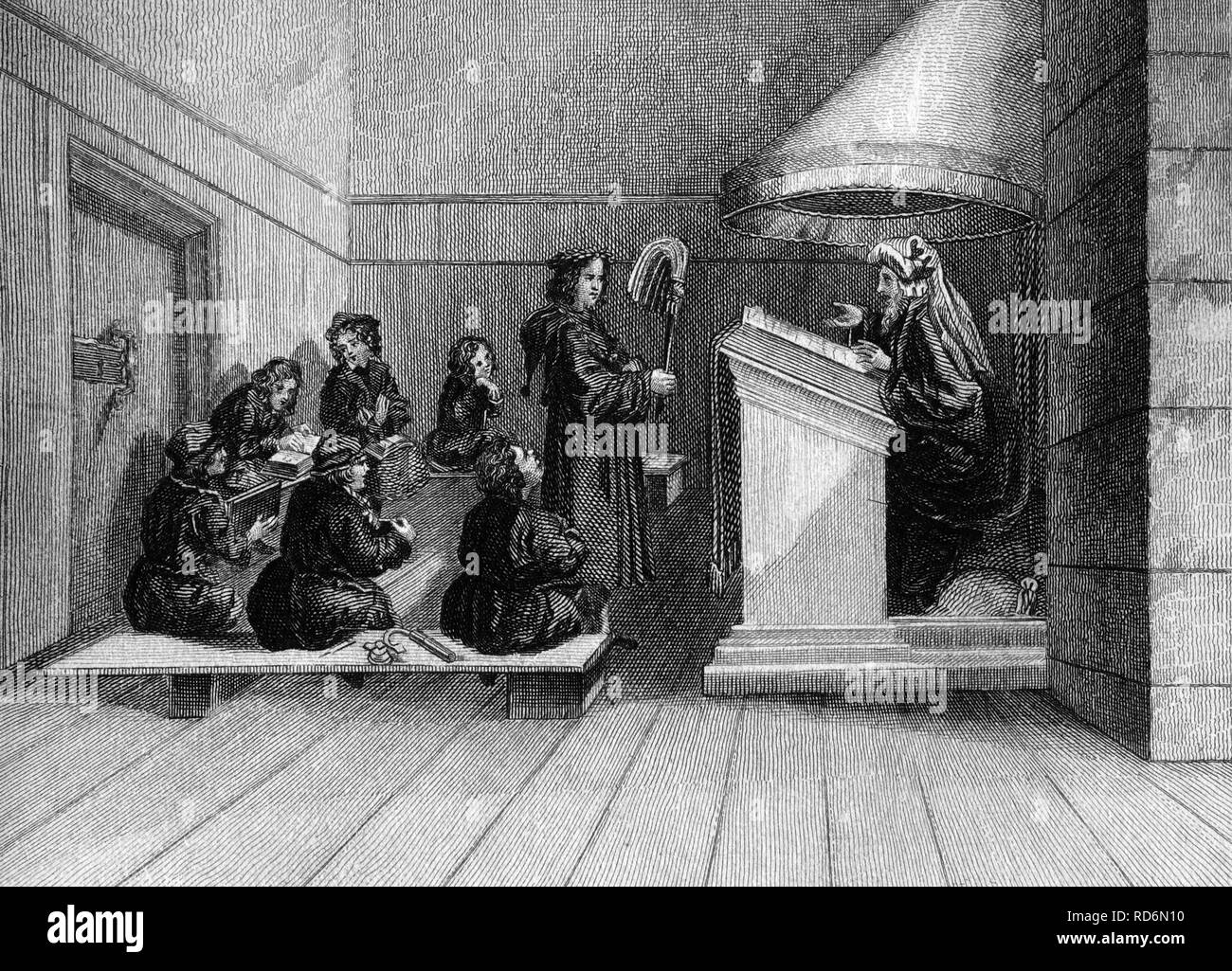 En 1520, l'école illustration historique Banque D'Images