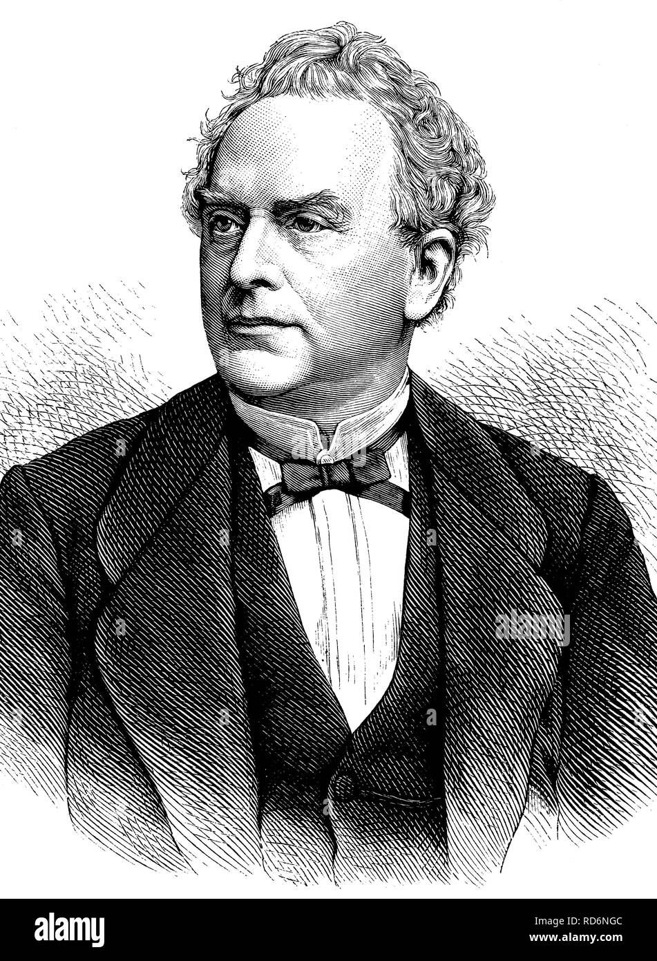 Hubert Joseph Walthère Frère-Orban, 1812-1896, homme d'État belge, illustration historique, vers 1886 Banque D'Images
