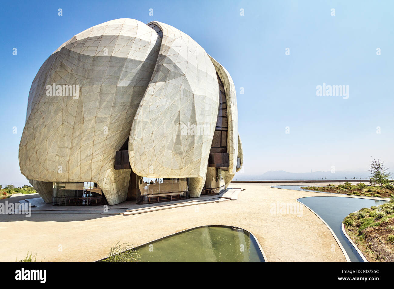 Maison de culte Bahai Temple - Santiago, Chili Banque D'Images