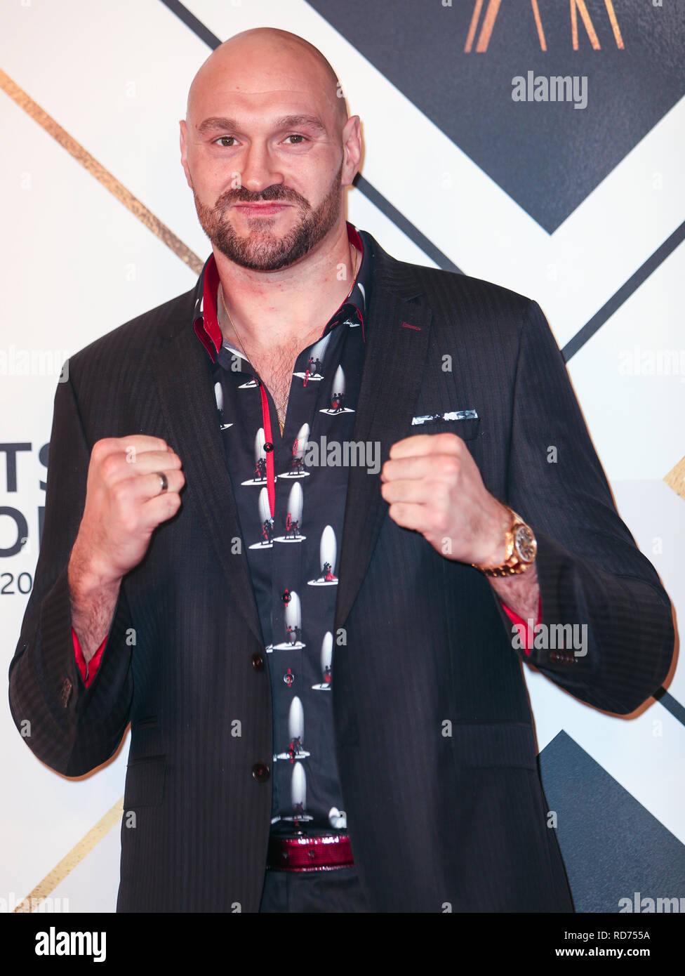 2018 BBC Sports Personality of the Year au Resorts World Arena, exposition, Birmingham comprend : Tyson Fury Où : Birmingham, Royaume-Uni Quand : 16 Déc 2018 Crédit : John Rainford/WENN Banque D'Images