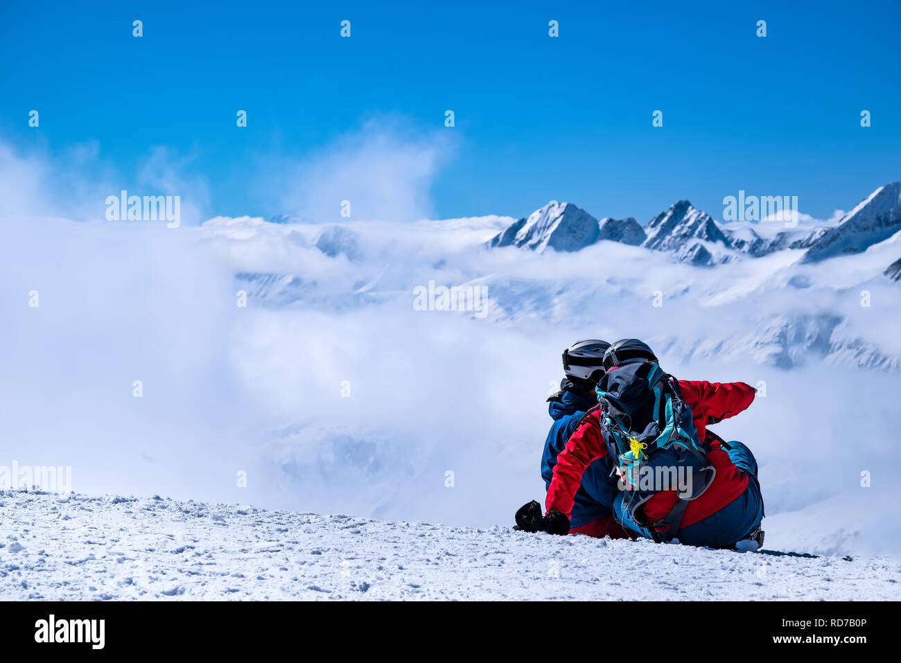 Vue sur le glacier d'Aletsch, Eggishornn,, Suisse Banque D'Images