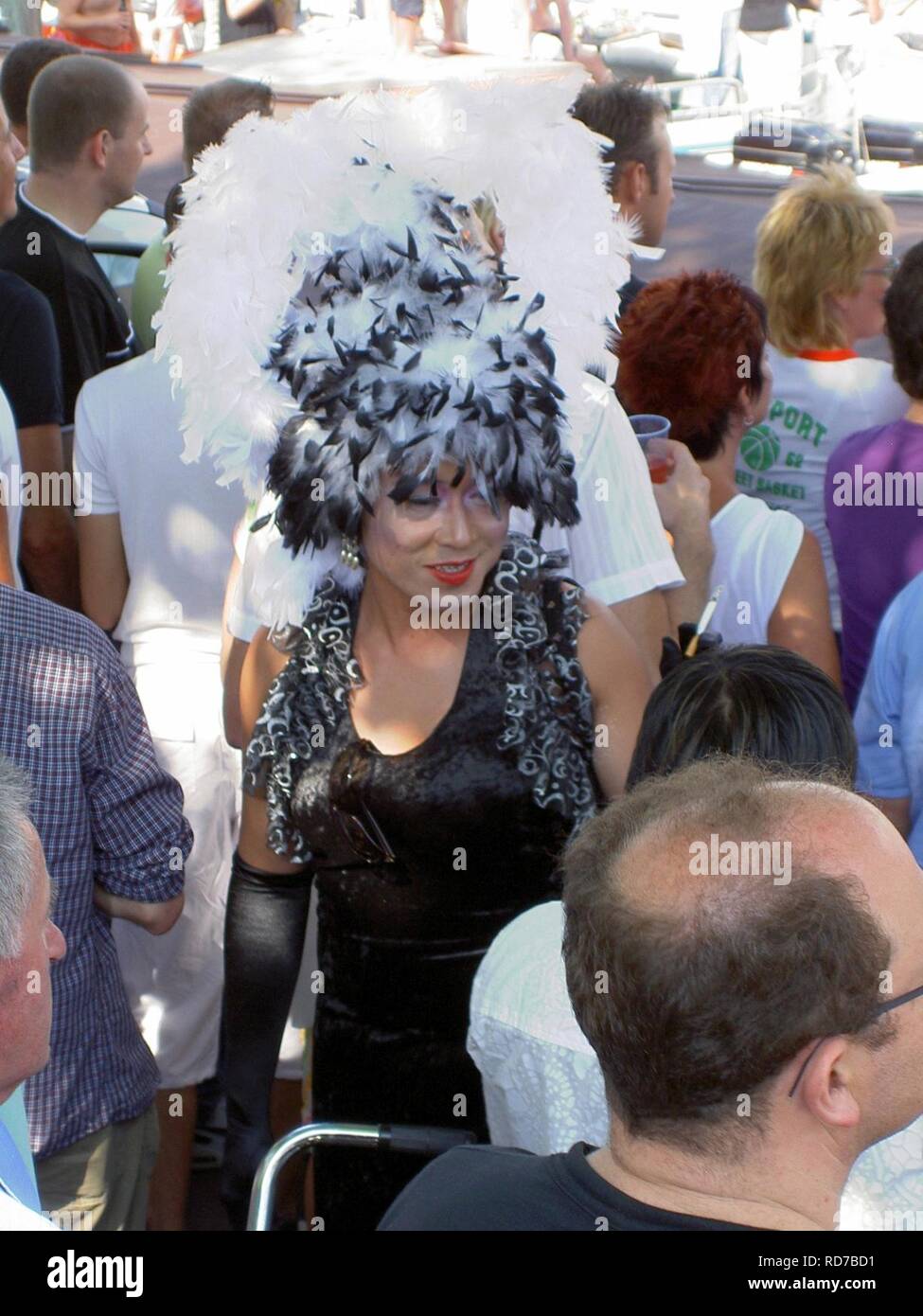 Amsterdam Gay Pride Parade 2004, Canal -005. Banque D'Images