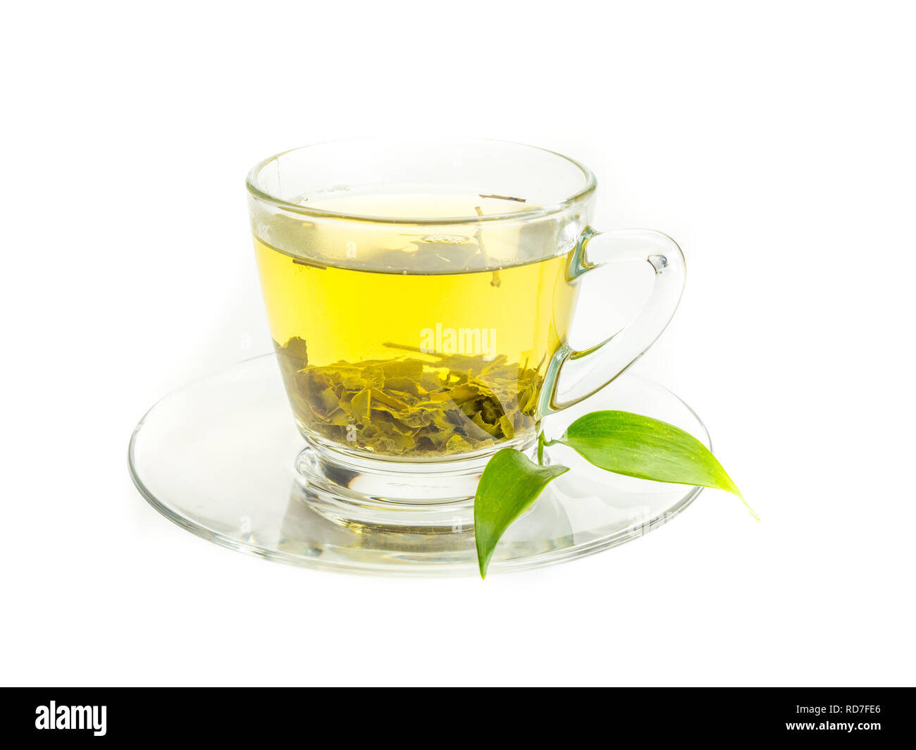 Isolé de thé vert Banque D'Images