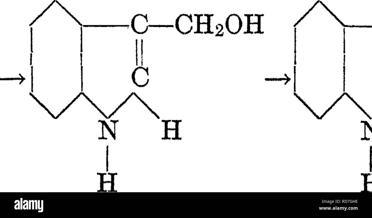 . Bactériologie et mycologie d'aliments. L'alimentation. Les bactéries intestinales 244 ils sont unis avec l'acide sulfurique dans l'Uver pour former ethereal sul- codéine. OH H-Ov /P H-0/ ^0 -0 H / 0 /o Ceci est habituellement excrété sous forme d'un sel de sodium ou de potassium. La putréfaction de tryptophane. Hopkins et Cole ont déterminé les étapes de la décomposition du tryptophane par cellules. /^ C-cha-CH-C^^ ^N OH - C-cha-cha^^- C-OH NH : C N H C N H -Tryptophane UJtl 2-UJtls Indol propionique. c / N / C-CHs C /V C-H N C / N N H JUL Indol aceticS (mdol acide indol skatole) Le produit final est l'indol ou skatole. Pour l'excrétion thi Banque D'Images