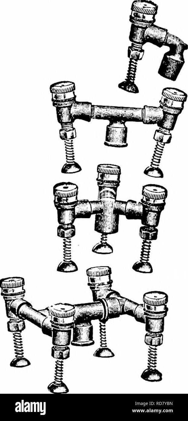 . Manuel de jardinage ; un guide pratique à l'établissement d'accueil et de la culture des fleurs, des fruits et des légumes pour une utilisation à domicile. Le jardinage. 192 Manuel d'avoir une sorte de jardinage pompe godet comme celles indiquées à la fig. 221, 222. Sur une pelouse ou dans un petit jardin un réservoir sur roues (Fig. 223, 224, 225) est pratique et efficace. Dans de tels cas, ou même dans les plus grandes régions, certains des pompes à dos (Fig. 219, 220) sont très souhaitables. Ces machines sont toujours en état de fonctionnement, car l'opérateur se tient si près de son travail ; mais comme ils portent une petite quantité de liquide et de ne pas jeter Banque D'Images . Manuel de jardinage ; un guide pratique à l'établissement d'accueil et de la culture des fleurs, des fruits et des légumes pour une utilisation à domicile. Le jardinage. 192 Manuel d'avoir une sorte de jardinage pompe godet comme celles indiquées à la fig. 221, 222. Sur une pelouse ou dans un petit jardin un réservoir sur roues (Fig. 223, 224, 225) est pratique et efficace. Dans de tels cas, ou même dans les plus grandes régions, certains des pompes à dos (Fig. 219, 220) sont très souhaitables. Ces machines sont toujours en état de fonctionnement, car l'opérateur se tient si près de son travail ; mais comme ils portent une petite quantité de liquide et de ne pas jeter Banque D'Images