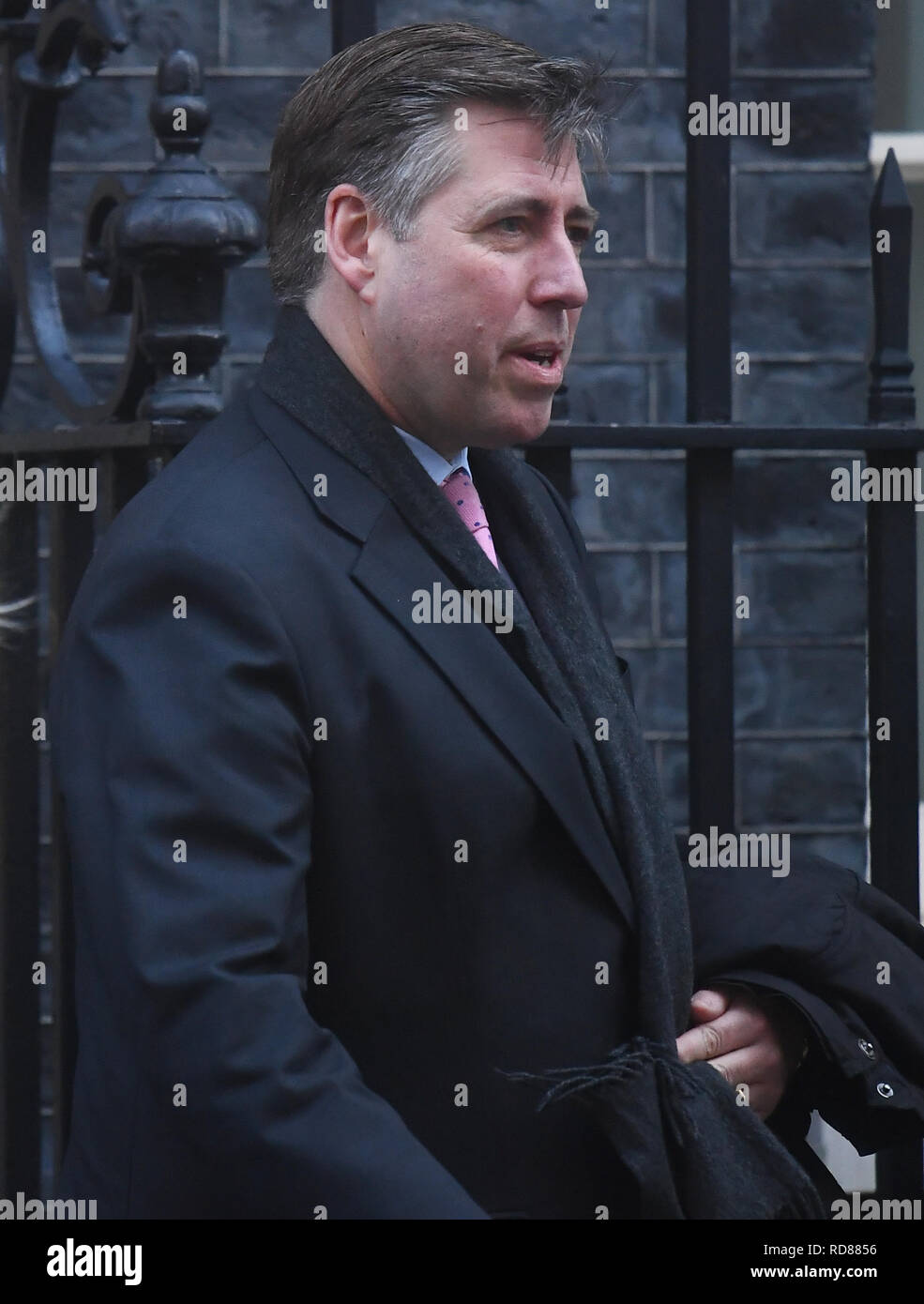 Sir Graham Brady, Président du Comité de l'arrière-ban conservateur 1922 feuilles, 10 Downing Street, Londres. Banque D'Images