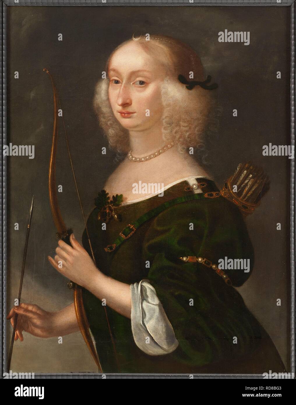 Portrait de la princesse Maria Eleonora de Brandebourg (1599-1655), Reine de Suède. Musée : Nationalmuseum de Stockholm. Auteur : HENRIK MÜNNICHHOFEN. Banque D'Images