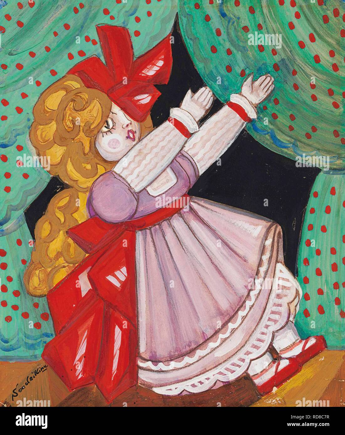 Poupée. Musée : collection privée. Auteur : Sudeykin, Sergei Yurievich. Banque D'Images