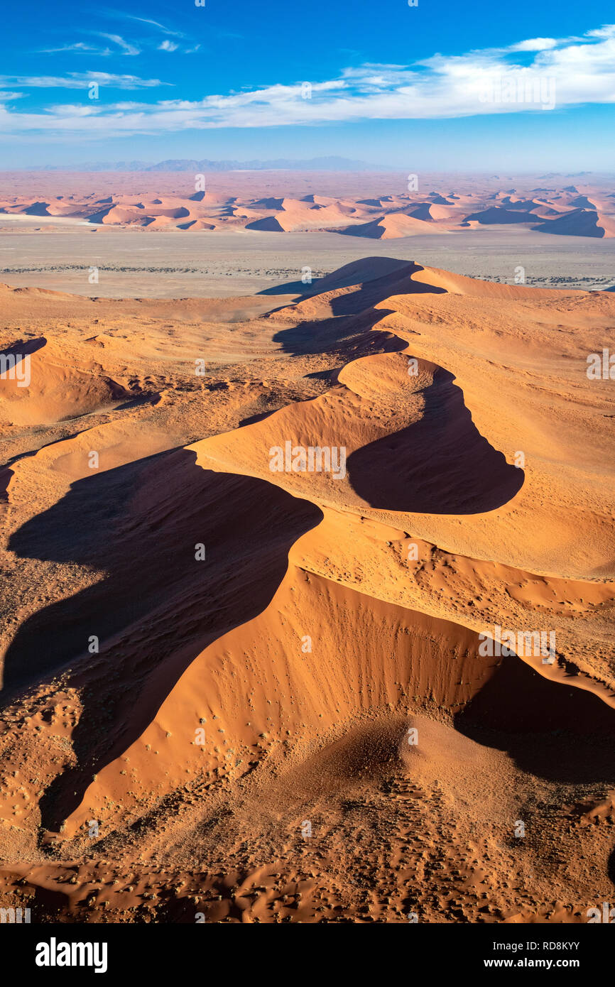 Vue aérienne de Namib-Naukluft National Park, Namibie, Afrique Banque D'Images