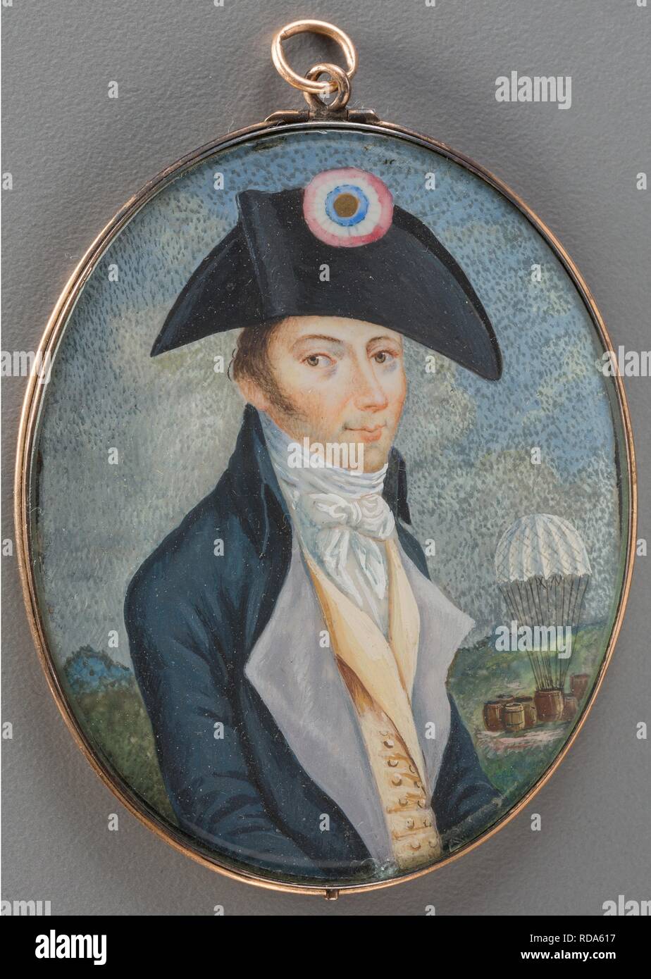 Portrait d'André-Jacques Garnerin (1769-1823). Musée : collection privée. Auteur : anonyme. Banque D'Images