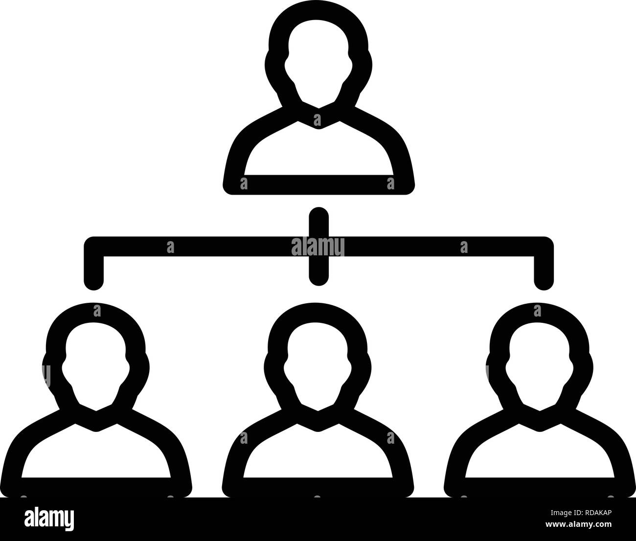 Vector Icône Organisation Illustration de Vecteur