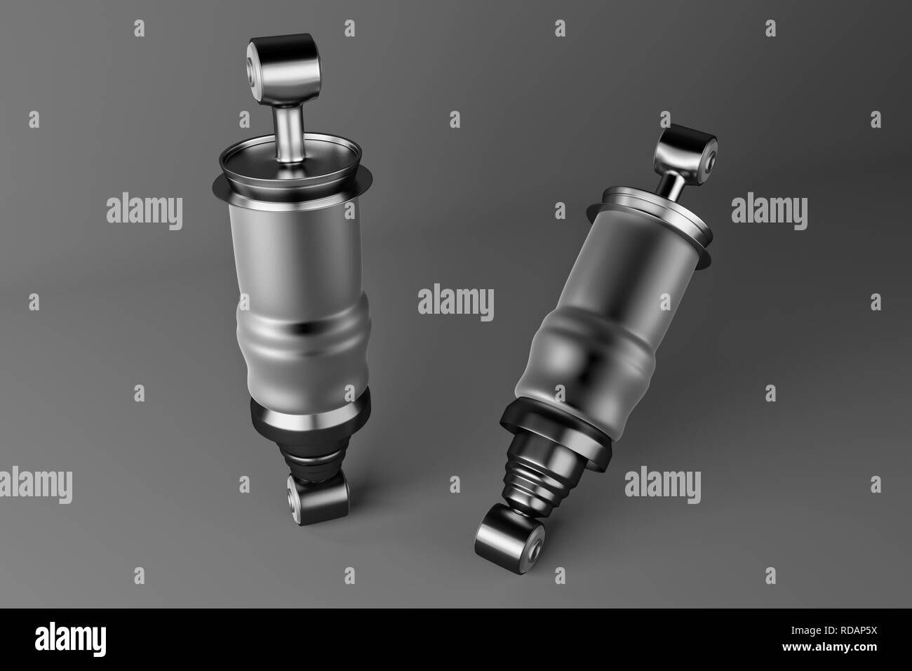 Le rendu 3D. Amortisseur de la cabine des camions, de nouvelles pièces auto, pièces de rechange Cabinedemper. Banque D'Images