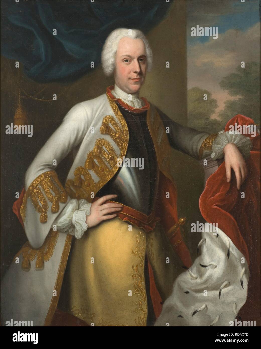 Portrait d'Adolphe Frédéric (1710-1771), Roi de Suède. Musée : Nationalmuseum de Stockholm. Auteur : DENNER, BALTHASAR. Banque D'Images