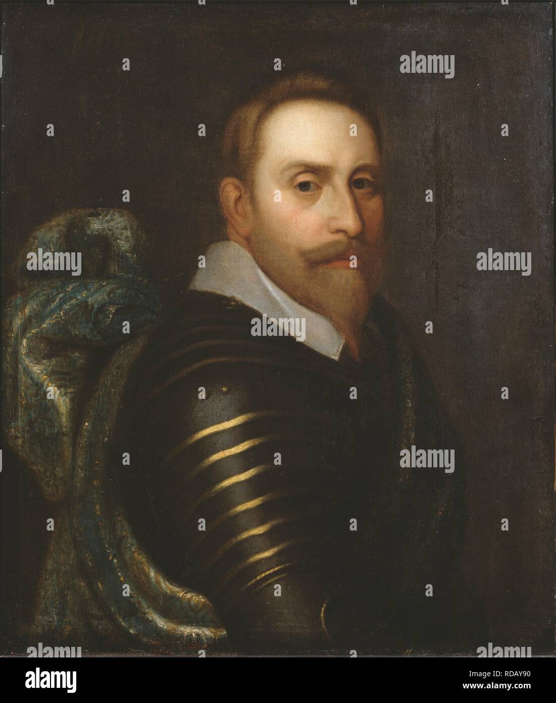 Portrait du roi Gustave II Adolphe de Suède (1594-1632). Musée : Nationalmuseum de Stockholm. Auteur : anonyme. Banque D'Images