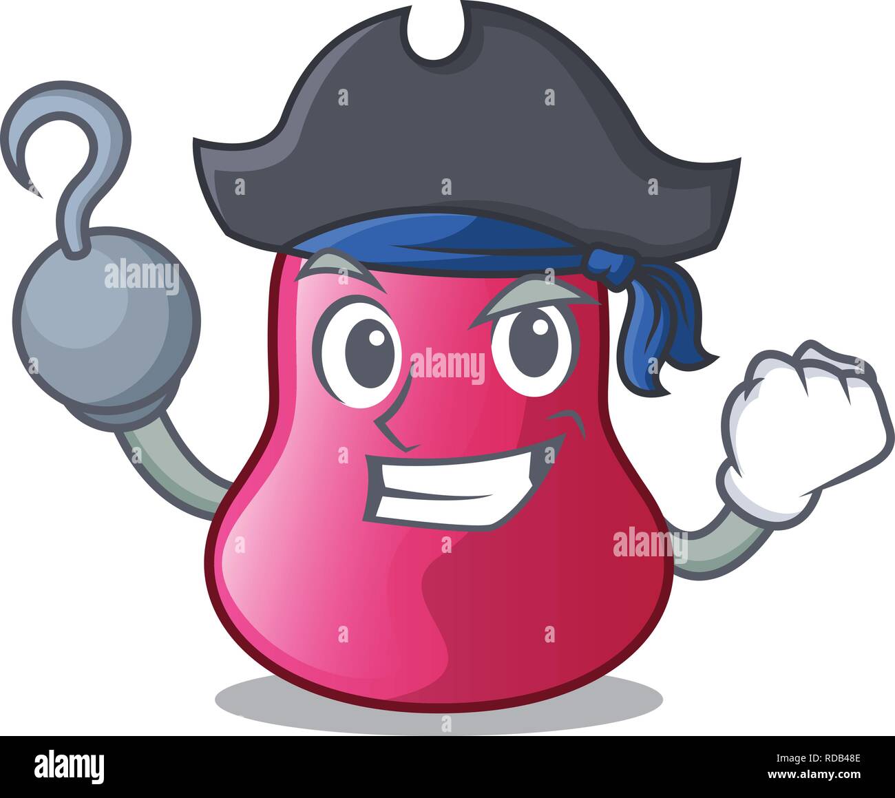 Makeuop éponge pirate dans la forme de dessin animé Illustration de Vecteur