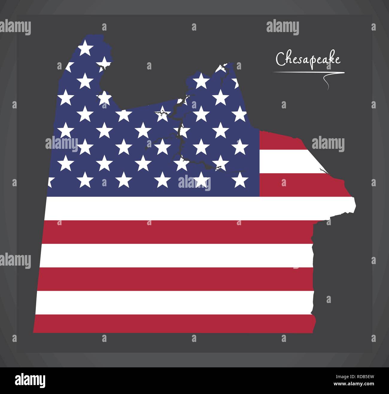 Chesapeake Virginia carte de la ville avec l'illustration du drapeau national américain Illustration de Vecteur Chesapeake Virginia carte de la ville avec l'illustration du drapeau national américain Illustration de Vecteur