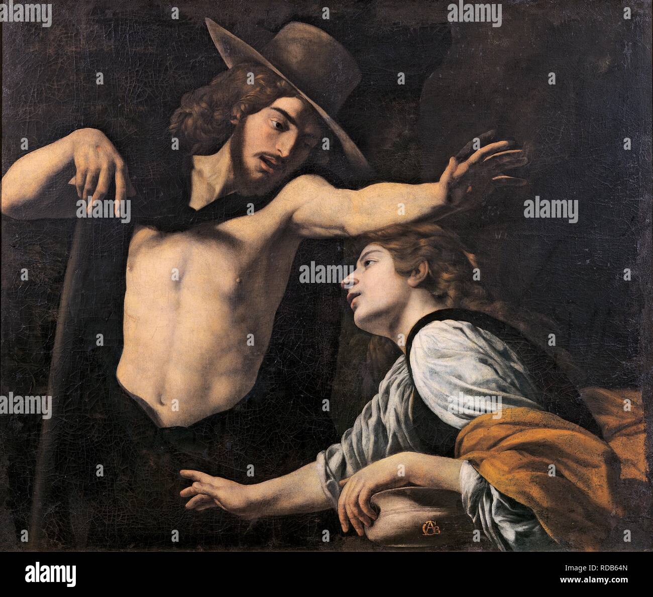 Noli me tangere. Musée : Palazzo Pretorio, Prato. Auteur : BATTISTELLO CARACCIOLO,. Banque D'Images