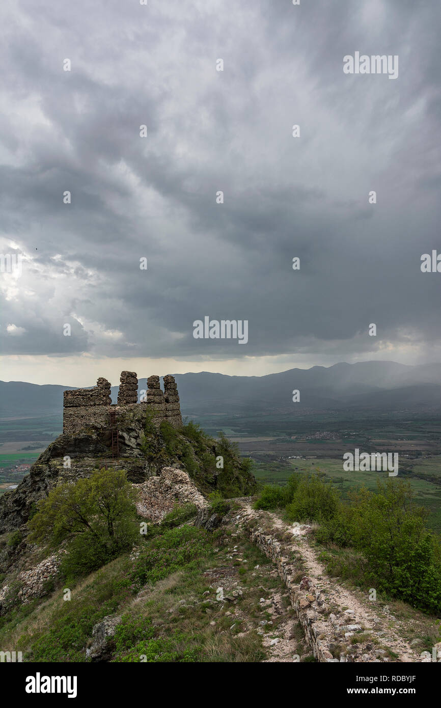 Ancienne forteresse près de Anevo village en Bulgarie Banque D'Images