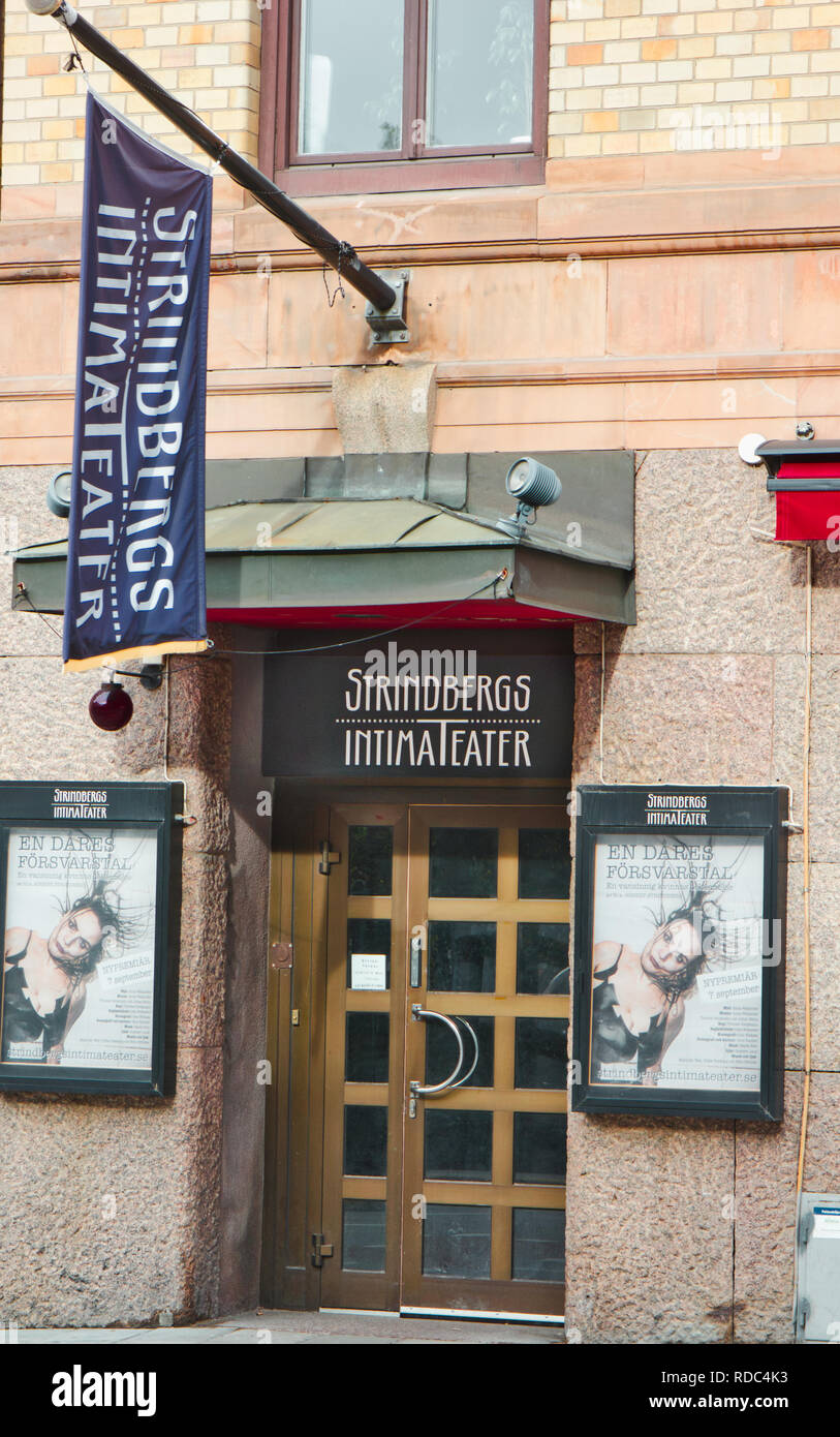 Strindbergs Intima Teater, Norrmalm, Stockholm, Suède, Scandinavie Banque D'Images