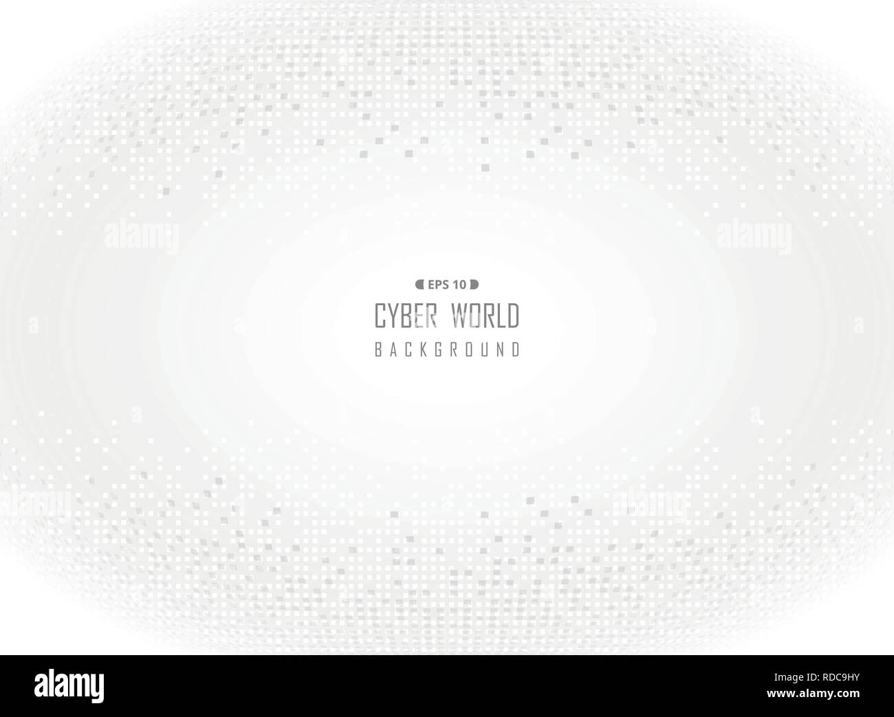 Cyber world de digital gris fond blanc. illustration vector eps10 Illustration de Vecteur