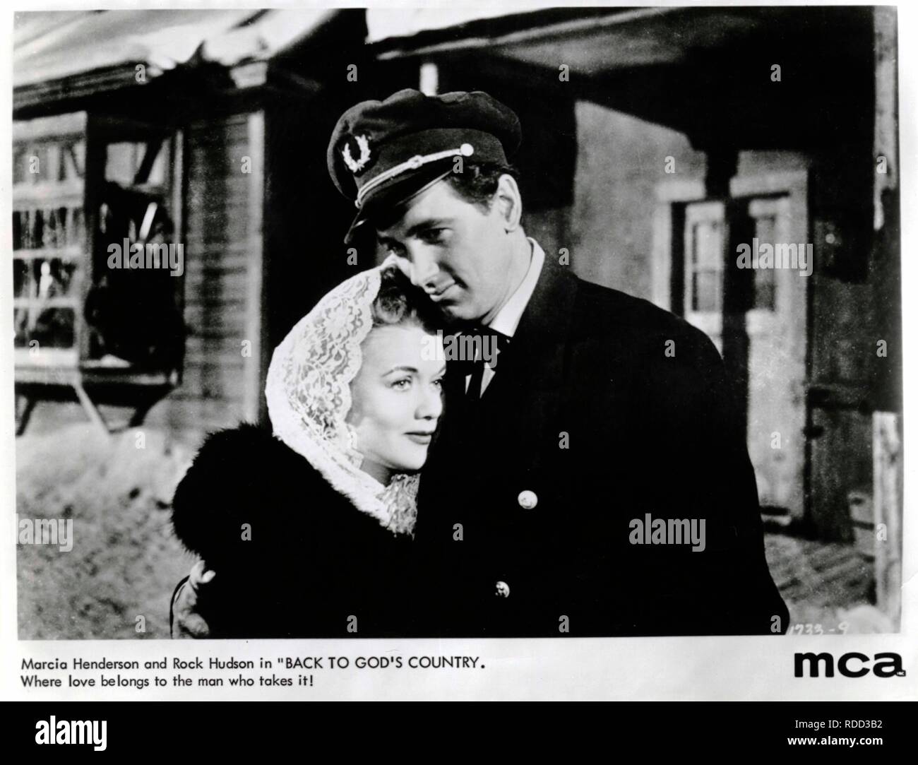 BACK TO GOD'S COUNTRY (1953) MARCIA HENDERSON ROCK HUDSON JOSEPH PEVNEY (DIR) COLLECTION MOVIESTORE LTD Banque D'Images