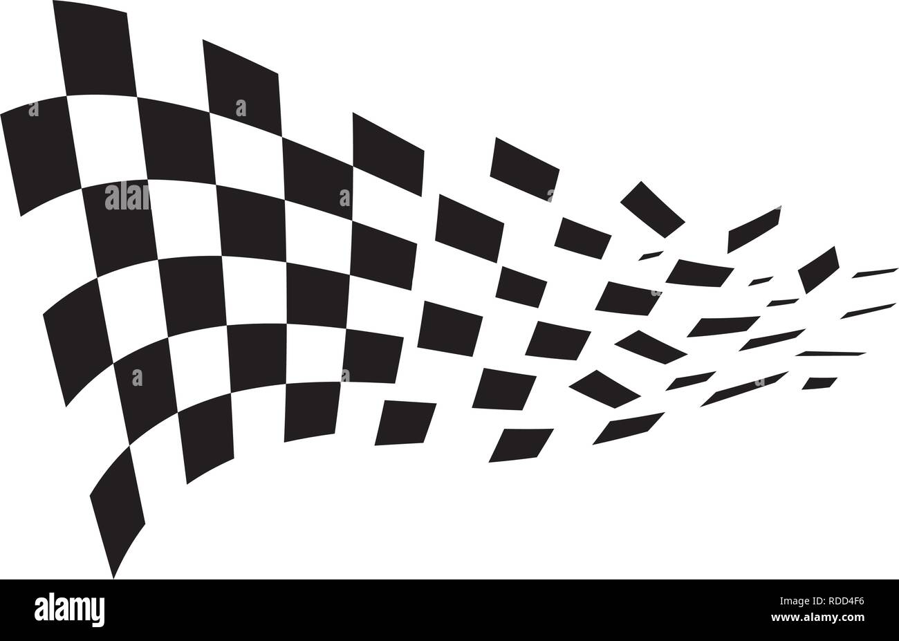 L'icône du drapeau de course, simple vecteur illustration design Illustration de Vecteur