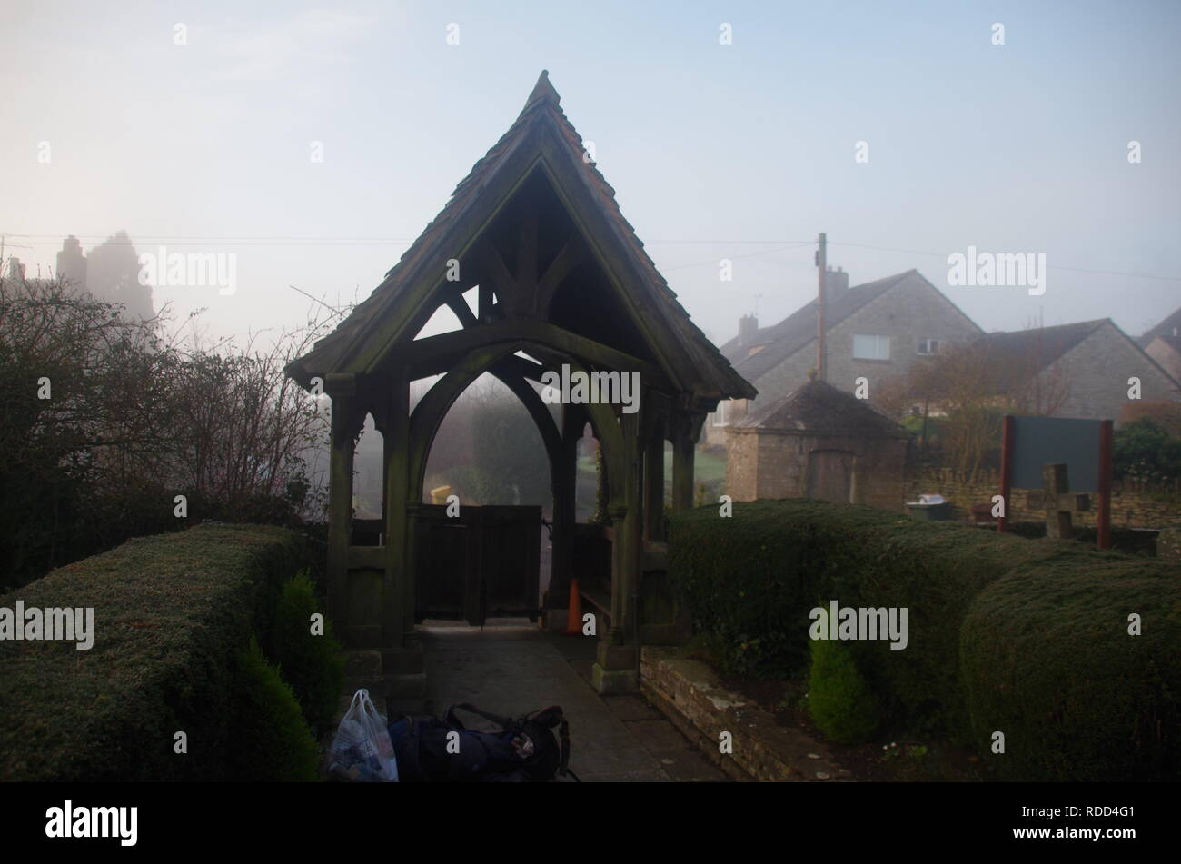 Eglise St Mary Magdalene. Grand Orme. Le Macmillan Way. Sentier de longue distance. Le Somerset. L'Angleterre. UK Banque D'Images