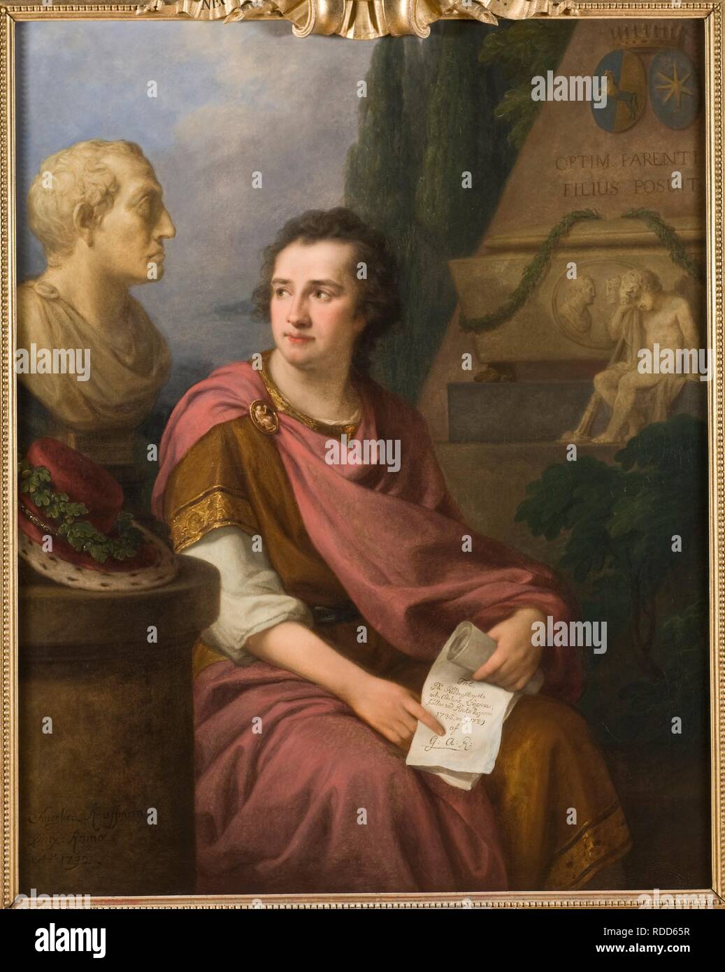 Portrait du baron Reuterholm Gustaf Adolf (1756-1813). Musée : Nationalmuseum de Stockholm. Auteur : KAUFFMANN, Angelica. Banque D'Images