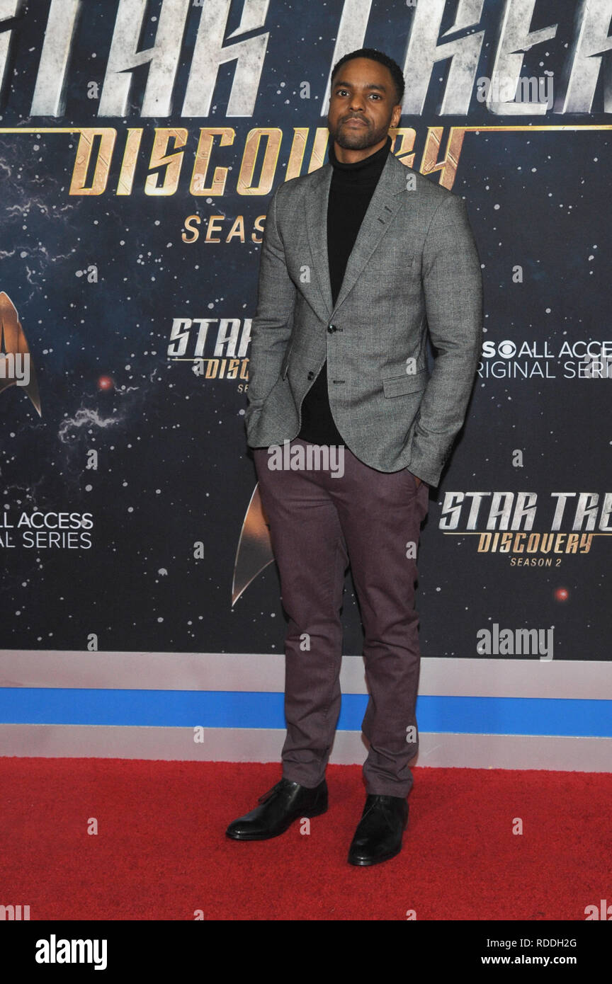 New York, NY, USA. 17 Jan, 2019. Ronnie Rowe Jr. à la Star Trek : Découverte de Saison 2 Premiere à Conrad à New York le 17 janvier 2019. Crédit : John Palmer/media/Alamy Punch Live News Banque D'Images